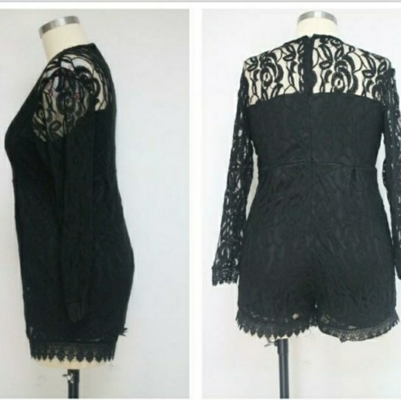 Elegant Lace Romper - Picture 3 of 3